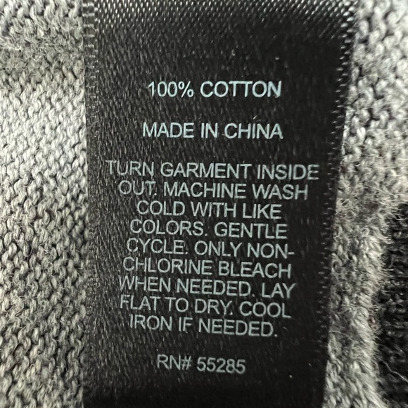 Express Size M Men’s Button Down Cardigan Dark Grey and Black never worn - Picture 4 of 4